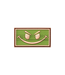 JTG Evil Smile Rubber Patch - Green JTG Evil Smile Rubber Patch - Green