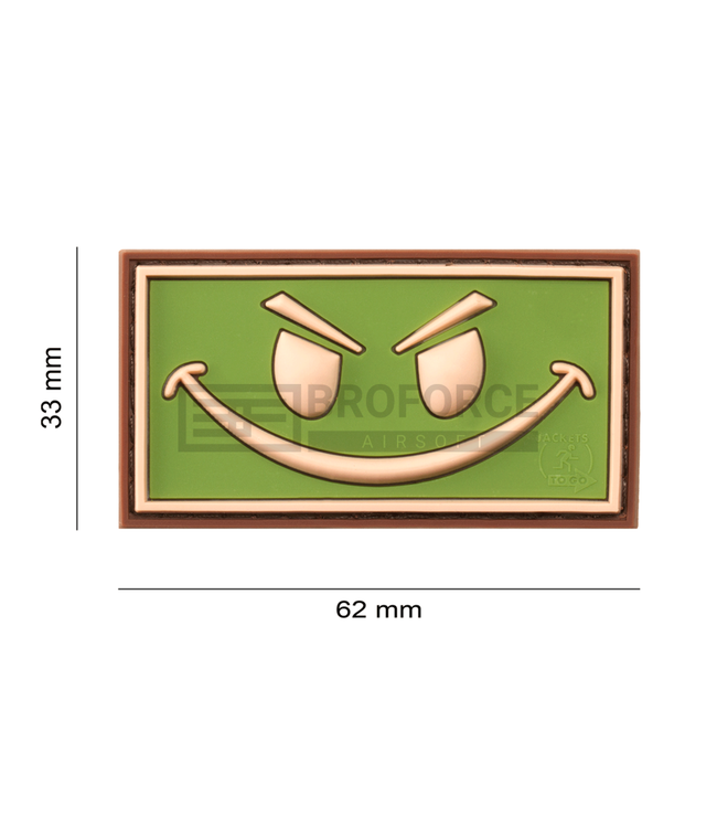 JTG Evil Smile Rubber Patch - Green