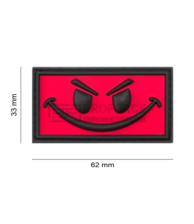 JTG Evil Smile Rubber Patch - Red