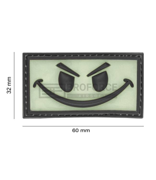 JTG Evil Smile Rubber Patch - Glow Back