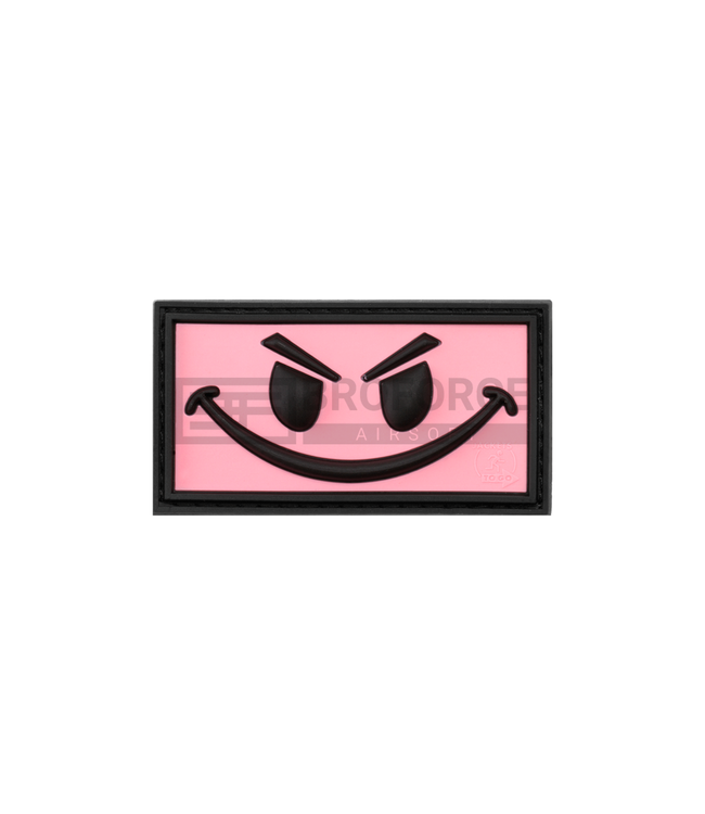 JTG Evil Smile Rubber Patch - Pink