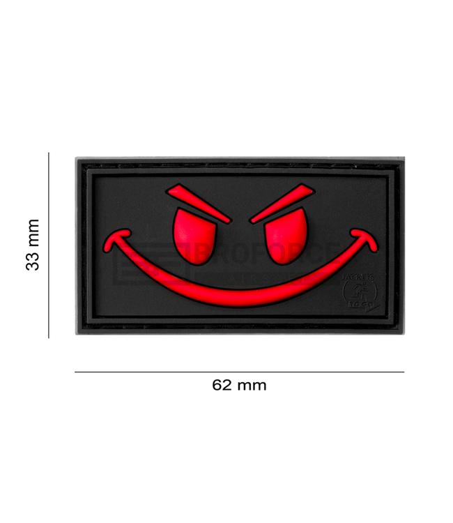 JTG Evil Smile Rubber Patch - Blackmedic