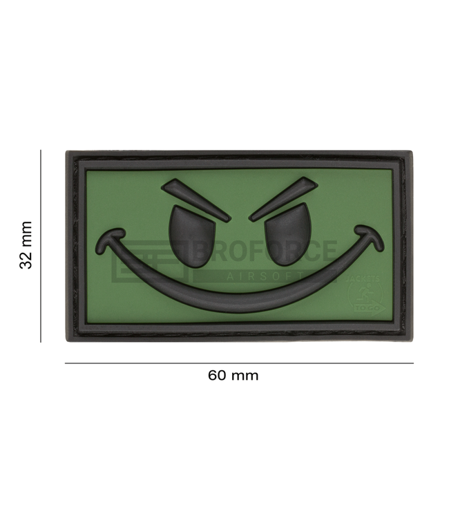 JTG Evil Smile Rubber Patch - Forest