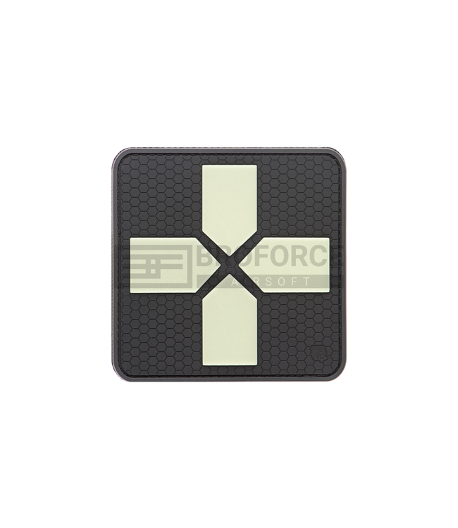 JTG Big Red Cross Medic Rubber Patch - Glow