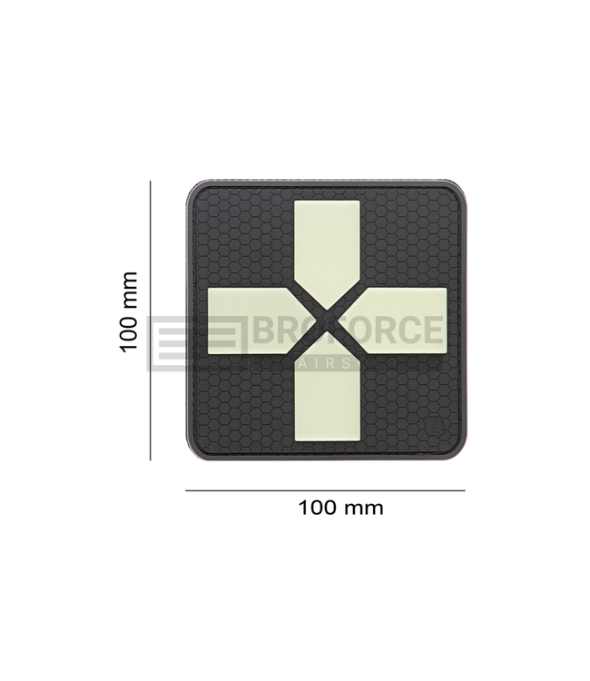 JTG Big Red Cross Medic Rubber Patch - Glow