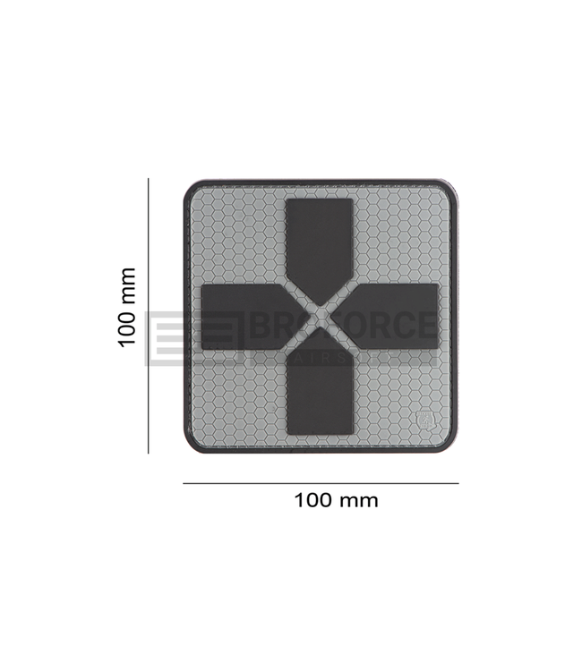 JTG Big Red Cross Medic Rubber Patch - Grey
