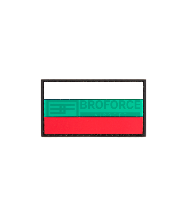 JTG Bulgarian Flag Rubber Patch - Black