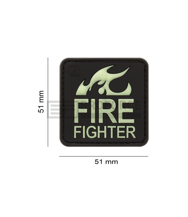 JTG Fire Fighter Rubber Patch - Glow