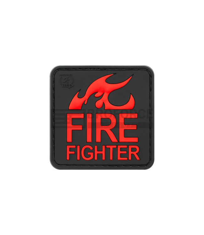 JTG Fire Fighter Rubber Patch - Blackmedic