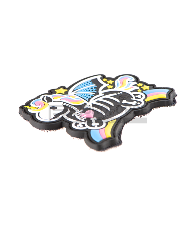 JTG Skeleton Unicorn Rubber Patch - Multicolor