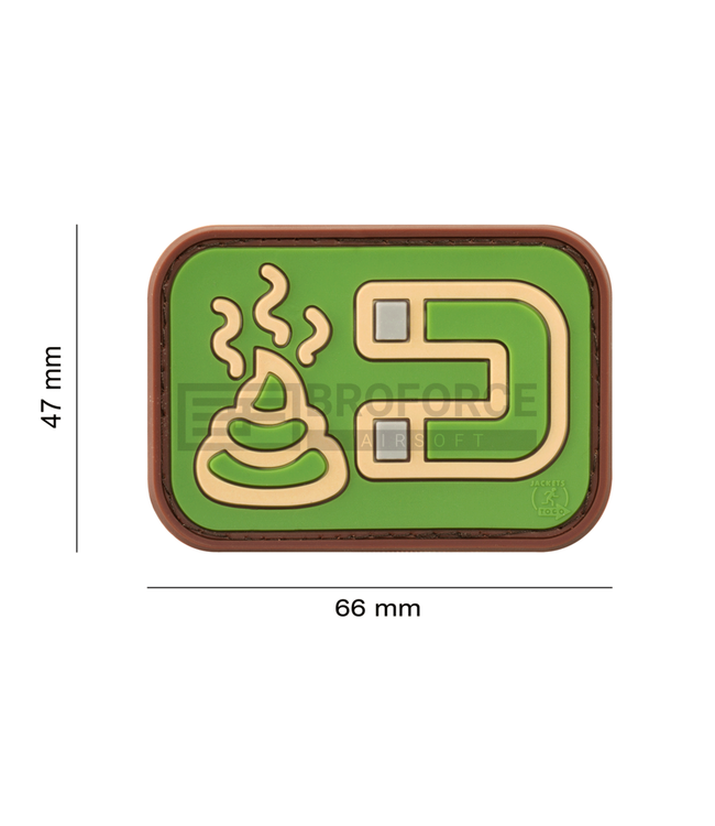 JTG Shit Magnet Rubber Patch - Green