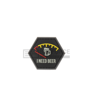 JTG I need Beer Rubber Patch - Red