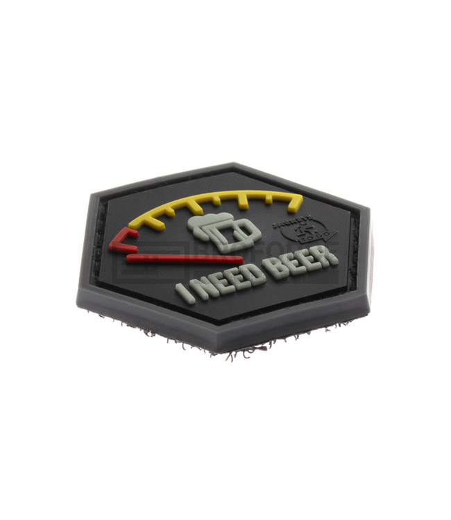 JTG I need Beer Rubber Patch - Red
