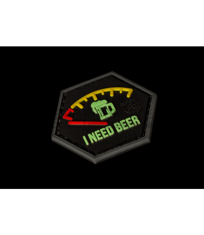 JTG I need Beer Rubber Patch - Red