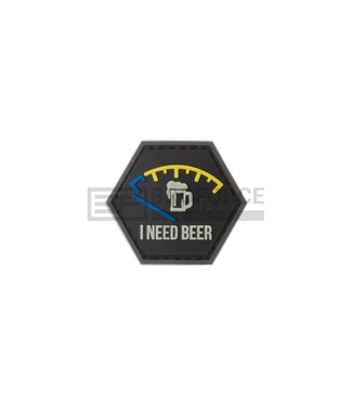 JTG I need Beer Rubber Patch - Blue