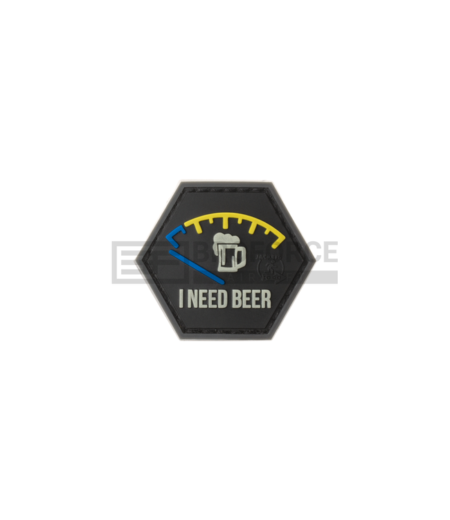 JTG I need Beer Rubber Patch - Blue