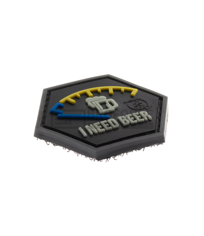JTG I need Beer Rubber Patch - Blue