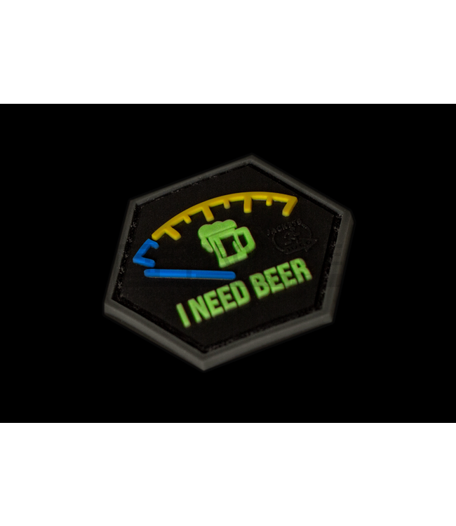 JTG I need Beer Rubber Patch - Blue