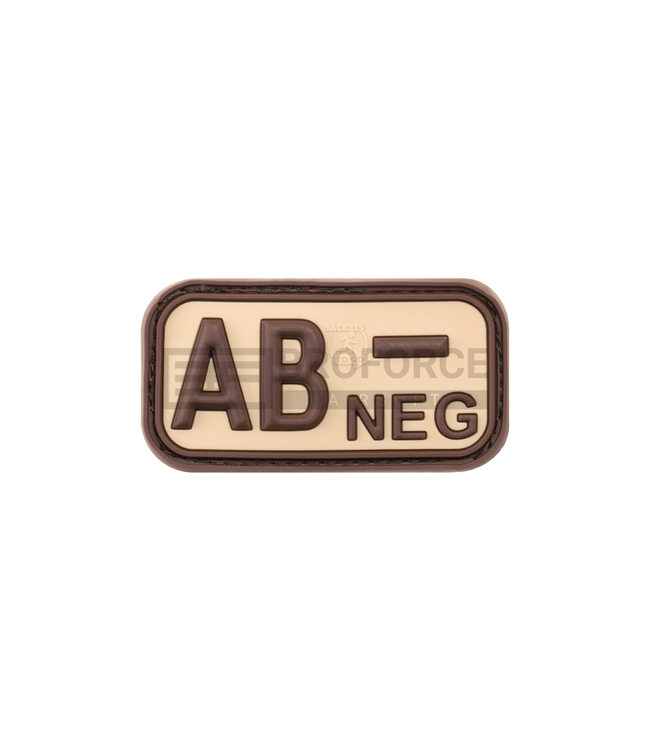 JTG Bloodtype Rubber Patch AB Neg - Desert