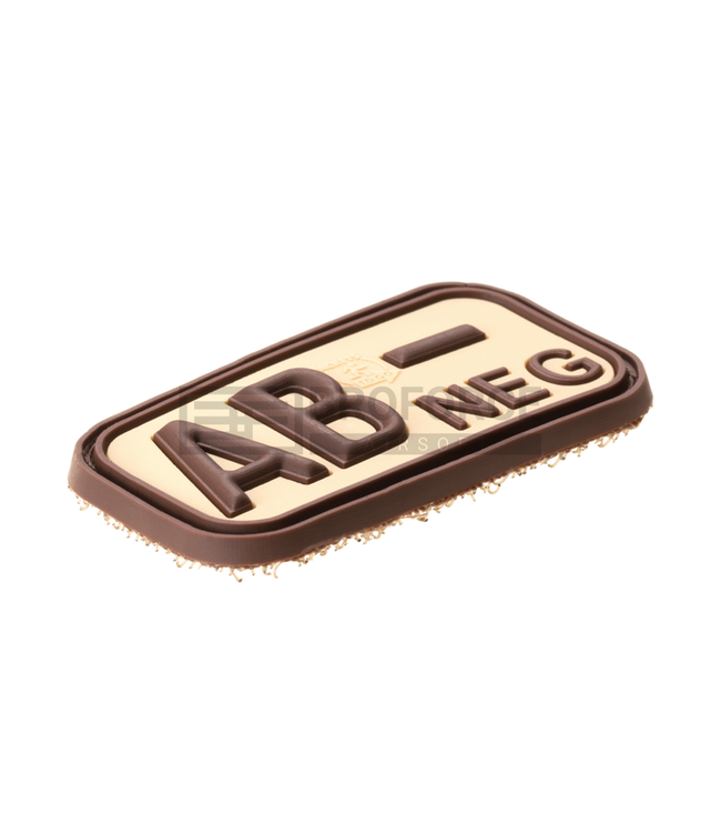JTG Bloodtype Rubber Patch AB Neg - Desert