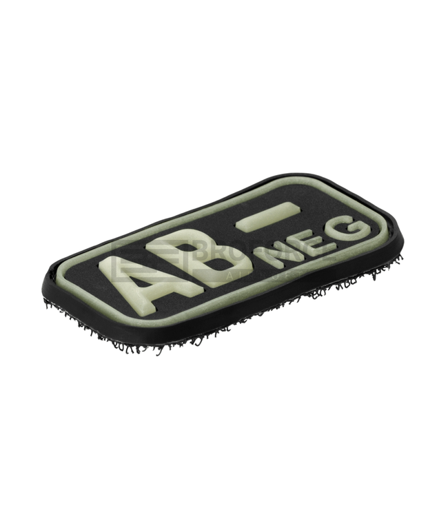 JTG Bloodtype Rubber Patch AB Neg - Glow