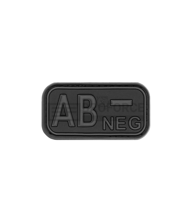 JTG Bloodtype Rubber Patch AB Neg - Blackops