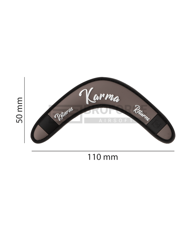 JTG Karma Returns Rubber Patch - Brown