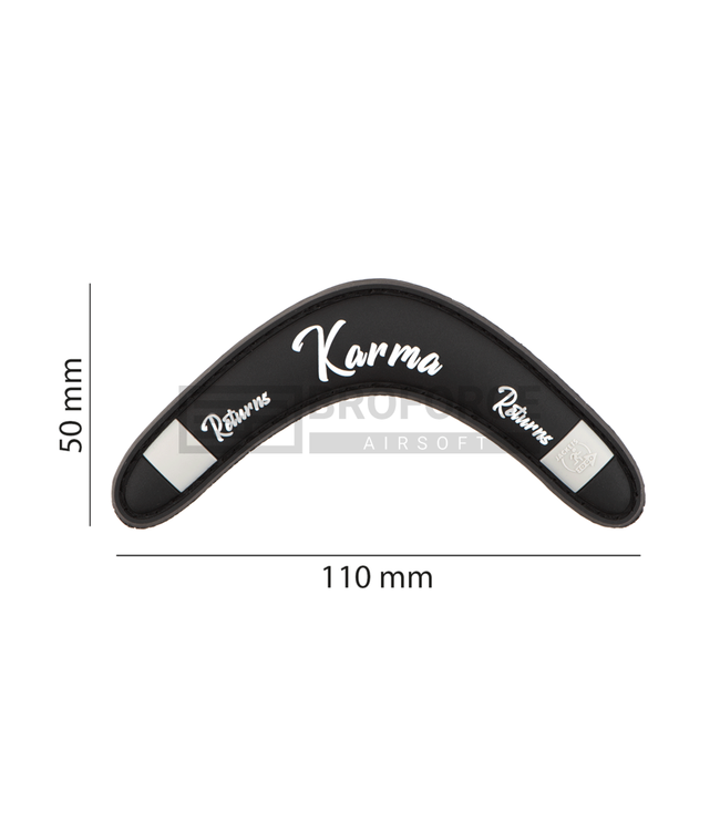 JTG Karma Returns Rubber Patch - Black
