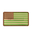 JTG US Flag Rubber Patch - Green