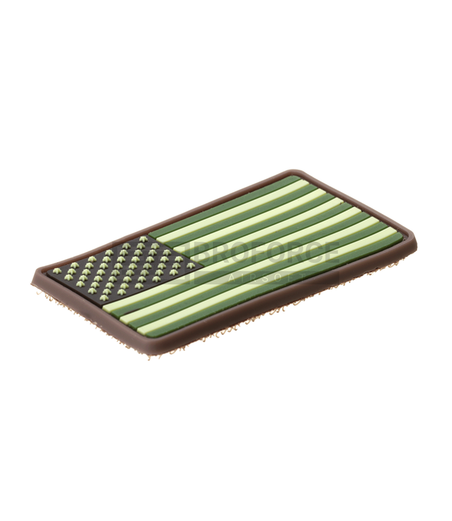 JTG US Flag Rubber Patch - Forest
