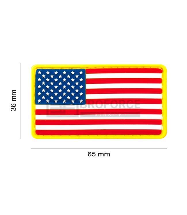 JTG US Flag Rubber Patch - Multicolor
