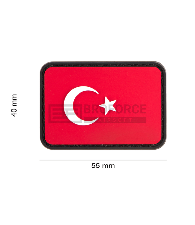 JTG Turkey Flag Rubber Patch - Multicolor