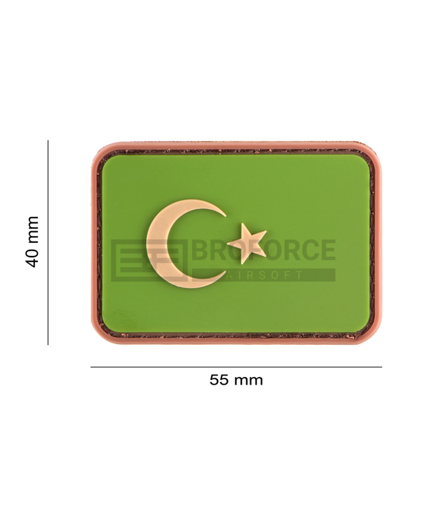 JTG Turkey Flag Rubber Patch - Green