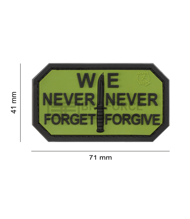 JTG Never Forget Rubber Patch - Forest