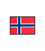JTG Norway Flag Rubber Patch - Multicolor
