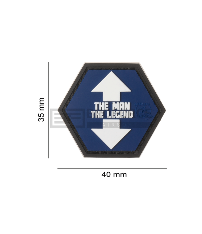 JTG The Man The Legend Rubber Patch - Multicolor