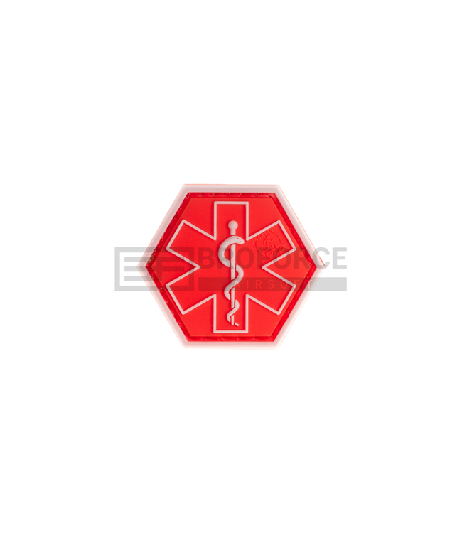 JTG Paramedic Hexagon Rubber Patch - Red
