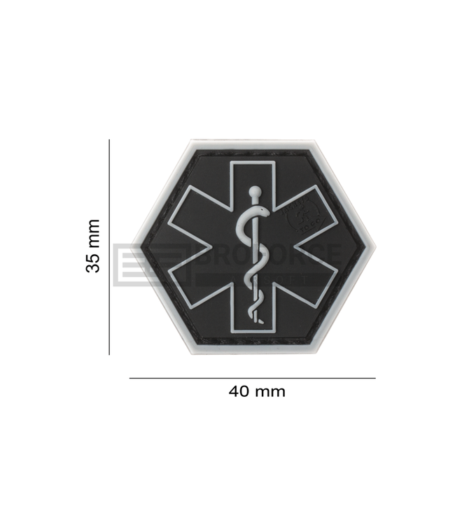 JTG Paramedic Hexagon Rubber Patch - SWAT