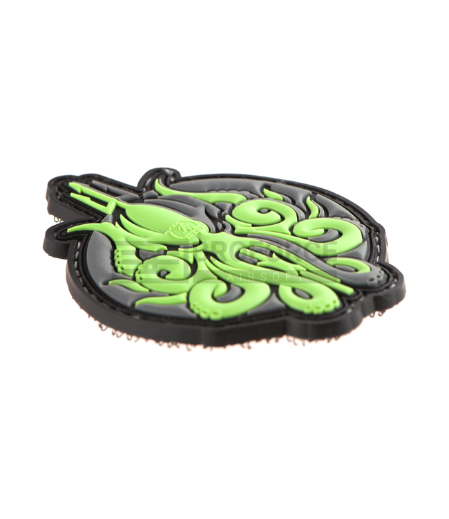 JTG Release the Kraken Rubber Patch - Neon Green