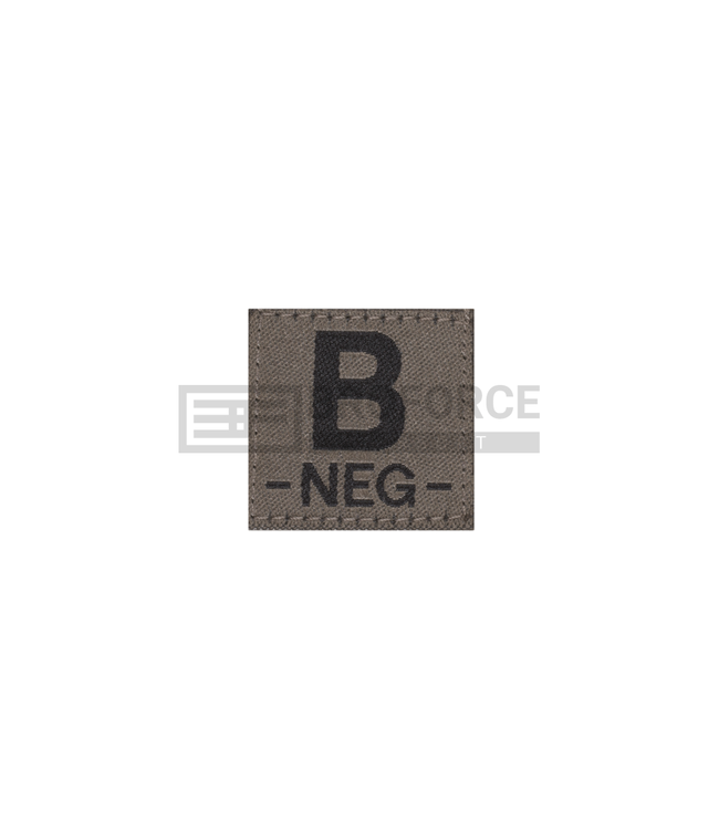 Clawgear B Neg Bloodgroup Patch - RAL7013