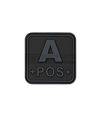 JTG Bloodtype Square Rubber Patch A Pos - Blackops