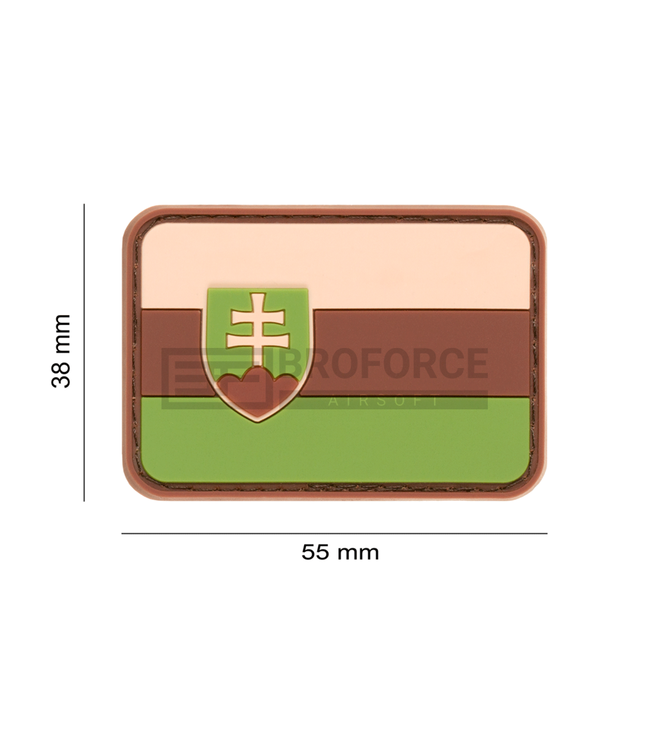 JTG Slovakia Flag Rubber Patch - Green