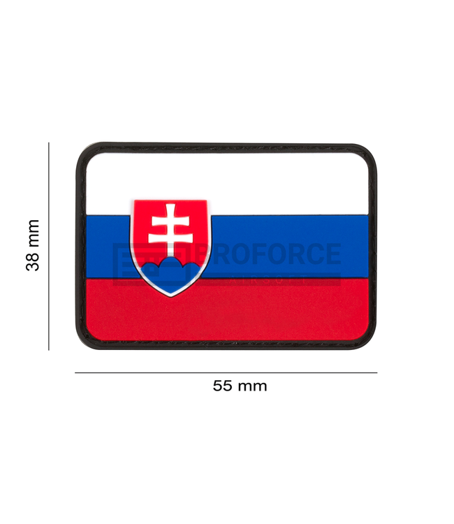 JTG Slovakia Flag Rubber Patch - Multicolor