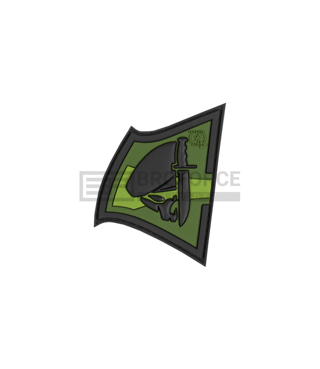 JTG Rebel Skull Rubber Patch - Forest