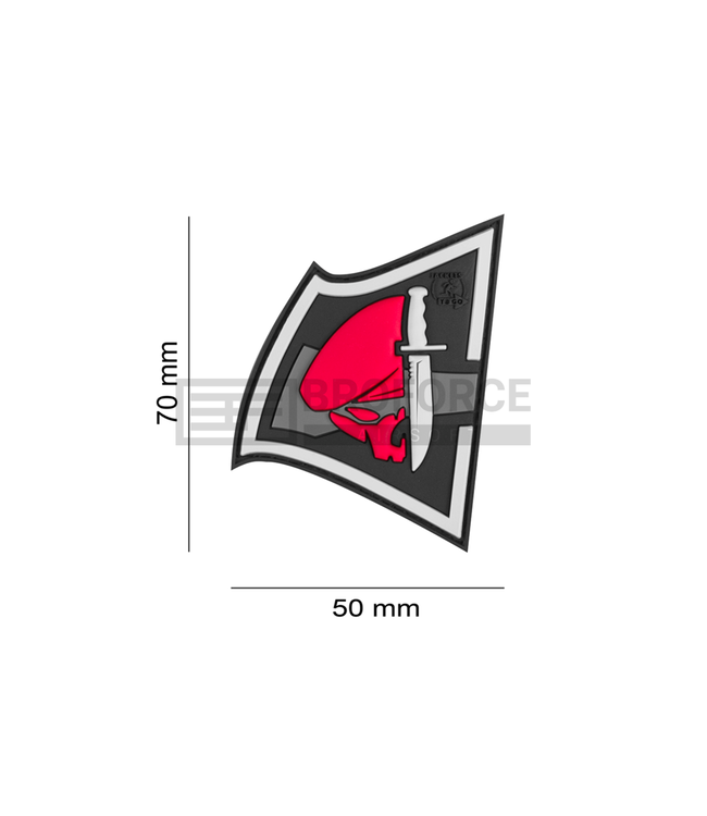 JTG Rebel Skull Rubber Patch - Multicolor