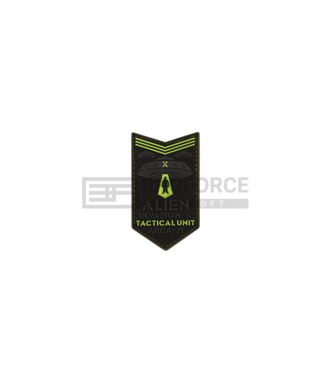 JTG Alien Invasion Tactical Unit Rubber Patch - Glow