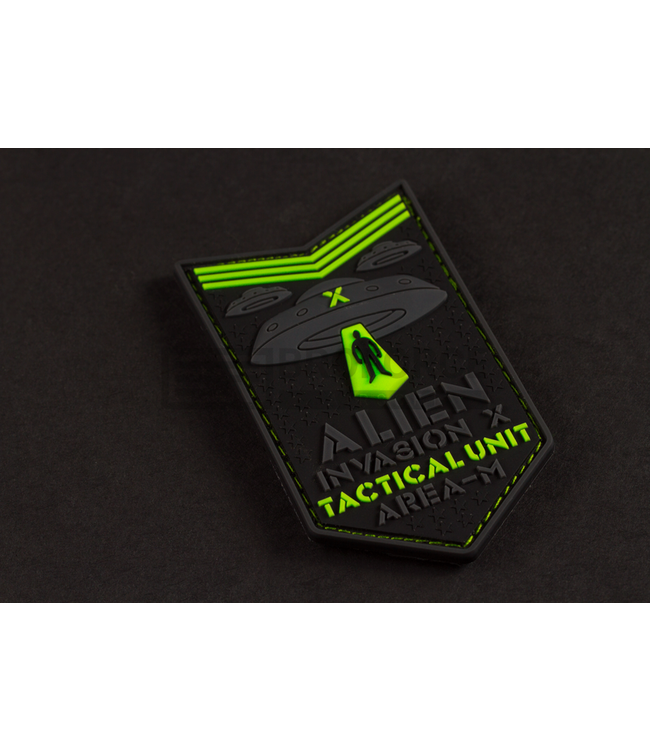 JTG Alien Invasion Tactical Unit Rubber Patch - Glow