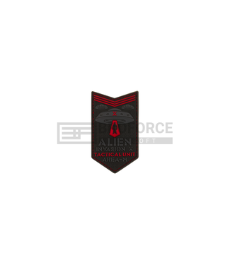 JTG Alien Invasion Tactical Unit Rubber Patch - Red
