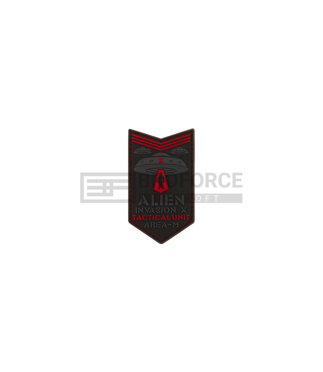 JTG Alien Invasion Tactical Unit Rubber Patch - Red