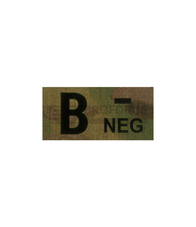 Clawgear B Neg IR Patch - Multicam